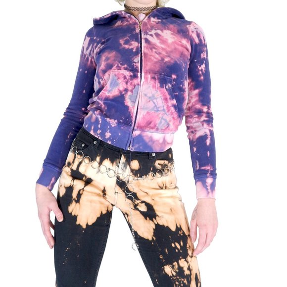 Juicy Reverse Dyed Zip Sweater - Picture 6 of 8